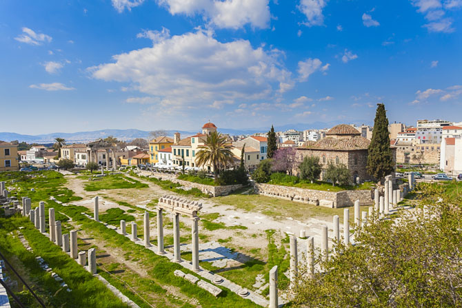  Roman Agora and the Clock tower of Kyristos , Archaelogical sites, wondergreece.gr